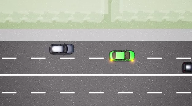 Show video; Merging lanes safety