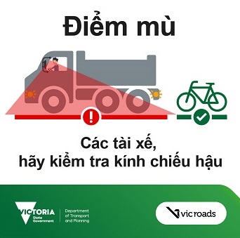 Vietnamese Blind spots drivers check your mirrors